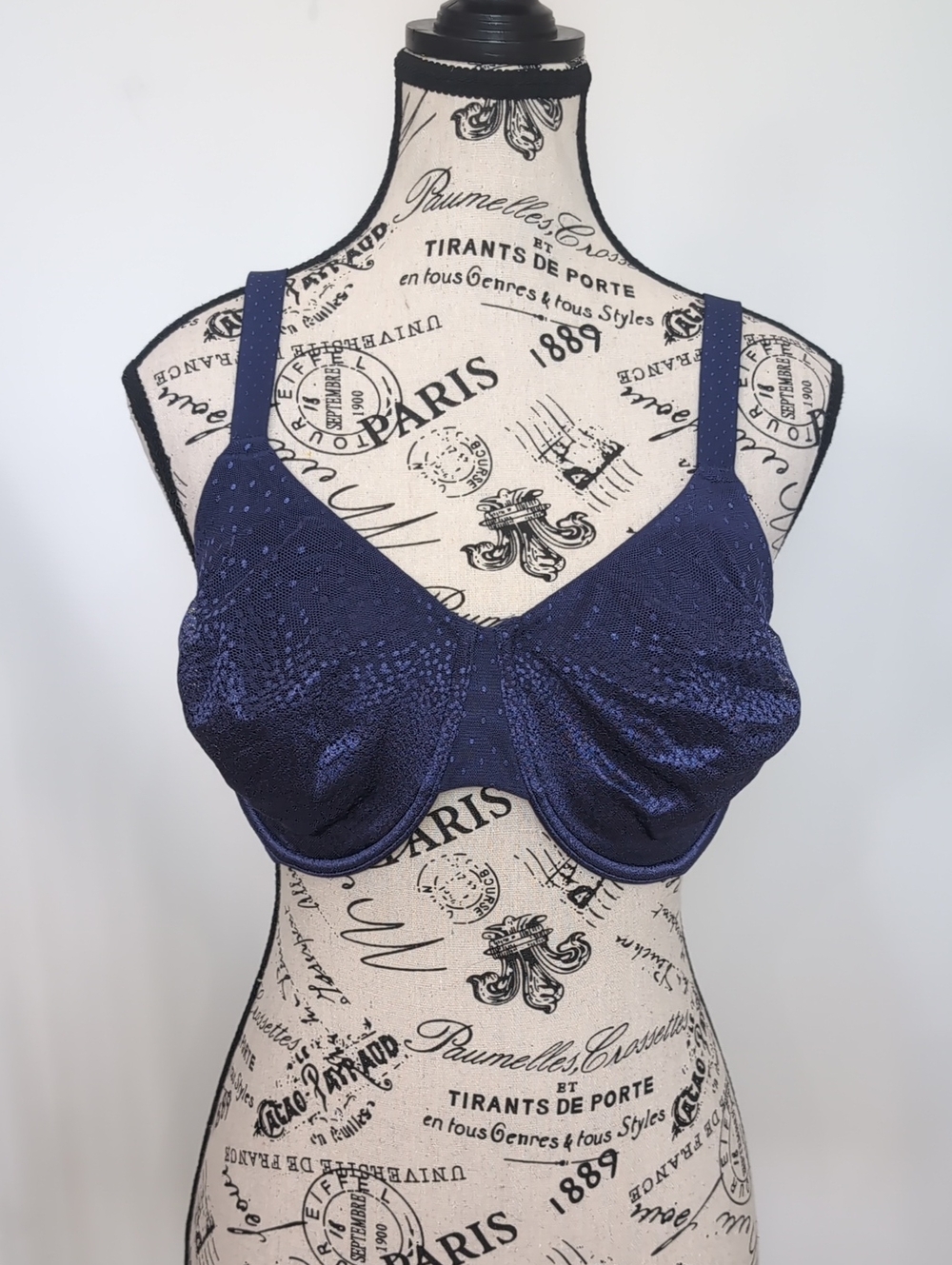 WACOAL | Women's Midnight Blue Back Appeal Bulge Minimizer Underwire Bra
